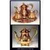 Image 1 : COPPER AND BRASS 4 pc TEA SET MS47 #2305577