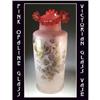 Image 1 : VICTORIAN PINK OPALINE GLASS VASE GL14 #2305636