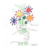 Image 1 : Pablo Picasso Hands with Flowers Lithograph #2306003