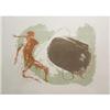 Image 1 : Benton Spruance Man Against Monster Lithograph #2306034