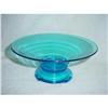 Image 1 : Fenton Blue Celeste Console Bowl with Stand #2306337