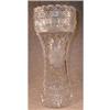 Image 1 : Hourglass CUT Etched GLASS Vase - TALL - #2306375