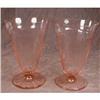 Image 1 : Pink PRINCESS Tumblers -2- Footed ICED Tea #2306401
