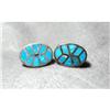 Image 1 : Sterling &Turquoise Handcrafted Cuff Links  #2307122