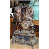 Image 1 : French Mantle clock figural statue Columbus #2307356