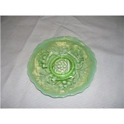 Fenton Water Lily Green Opal Plate #2307536