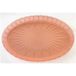 Pink Satin Depression Glass Vanity Tray #2317836