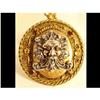 Image 1 : DRAMATIC BAcchus HUGE garnet jeweled  locket #2318323