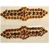 Image 1 : 3ct 48 bohemian GARNET deco layered brooch #2318361