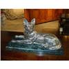 Image 1 : Statue of a Small Dog with Collar in Silvered #2318592