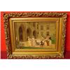 Image 1 : OIL ON BOARD EUROPEAN COURT SCENE #2325007