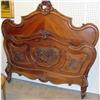 Image 1 : French Carved Walnut Bed #2325120