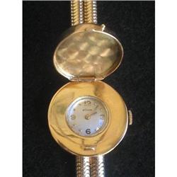 Jaeger le Coultre Flip Top 14K YG Watch #2325158