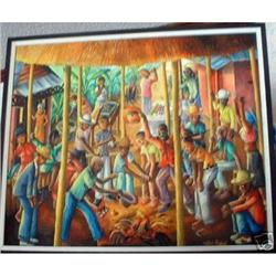 Haitian Painting, Wilson Bigaud,'62, Christie's#2325168