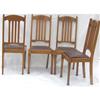Image 1 : 4 Ant Side Chairs Stickley-Inspired Lotus Motif#2325178