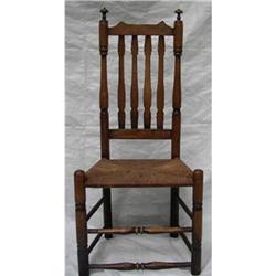 Ca 1700's Bannister Back Chair Orig Finish #2325180