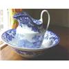 Minton Blue/White Jug and Bowl (c1880) #2325225