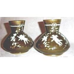 George Jones Pair  Pate sur Pate Vases #2325241