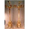 BRONZE Dore Candelabras LARGE Pair -ANTIQUE- #2325259