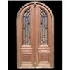 Image 1 : Double Entrance door, arch top,  frosted #2325419