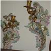Image 1 : Pair Samson candle sconces,Porcelain,bronze #2325522