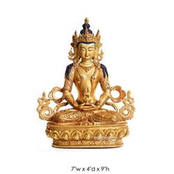 Figure Of Tibetan APARMITA (Amitayus) Gold #2325634