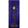Old 19c Victorian Cast Iron Coat Hat Cane Rack #2325715