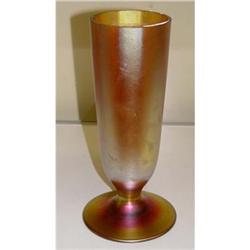 Large Tiffany Favrile Iridized Art Glass Vase #2325721