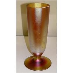 Large Tiffany Favrile Iridized Art Glass Vase #2325721