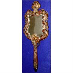 Art Nouveau Mucha Style Female Hand Mirror #2325730