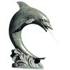 Bronze Leaping Dolphin Garden Pond Fountain #2325747