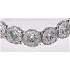 18kt Gold Diamonds Emerald Lady's Bracelet 18k #2325748