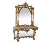 Italian Rococo Mirror Console Cherub  Marble #2325751
