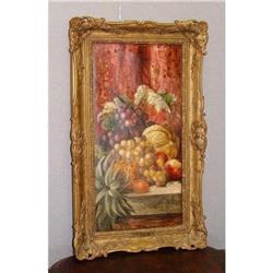 CT Bale Fruit Still Life Oil Painting British #2325753