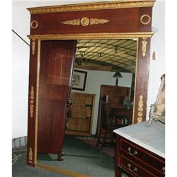 French Empire Mirror carved wood gilt frame   #2325756