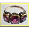 VICTORIAN 15K GOLD & PINK TOPAZ RING FABULOUS #2325829