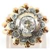 Image 1 : Estate 1.25c Diamond Cluster Victorian Ring #2337586