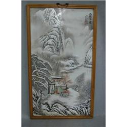 Chinese  Famille  Rose  Porcelain  Plaque #2337774