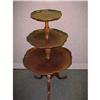 Image 1 : 3 Tier Mahogany Pie Crust Table #2337909