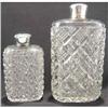 Image 1 : Unger Bros. Pair of Crystal & Sterling Flasks #2338382