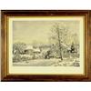 Image 1 : Winter Scene landscape print Currier Ives #2347306