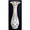 Image 1 : BOHEMIAN CUT OVERLAY GLASS VASE HARRACH #2347465