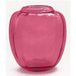 Cranberry Glass Art Deco Vase #2347534