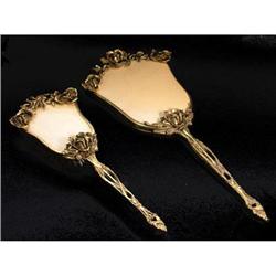 STYLEBUILT Gold Plated Mirror and Brush Set #2347627