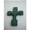 Image 1 : FINE DOUBLE SIDE CARVED JADE CROSS. #2347710