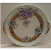 Image 1 : Hand Painted Limoges Violet Cake Plate #2347816