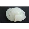Image 1 : Chinese carved celadon jade fish  #2348015