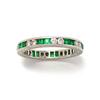 Image 1 : Emerald and Diamond Alternating Band #2348045