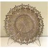 Image 1 : Old 19c Victorian Filigree Silver Plater Plate #2348326