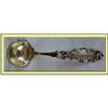 Image 1 : ANTIQUE GORHAM ENAMEL ON GILDED SILVER LADLE #2348366